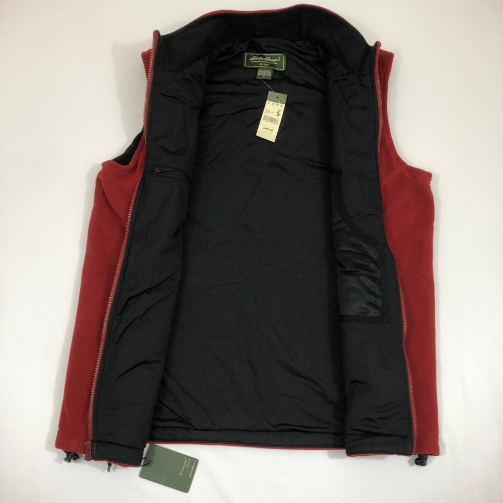 Eddie Bauer Windcutter Fleece Vest Sz S NWT - Picture 4 of 8